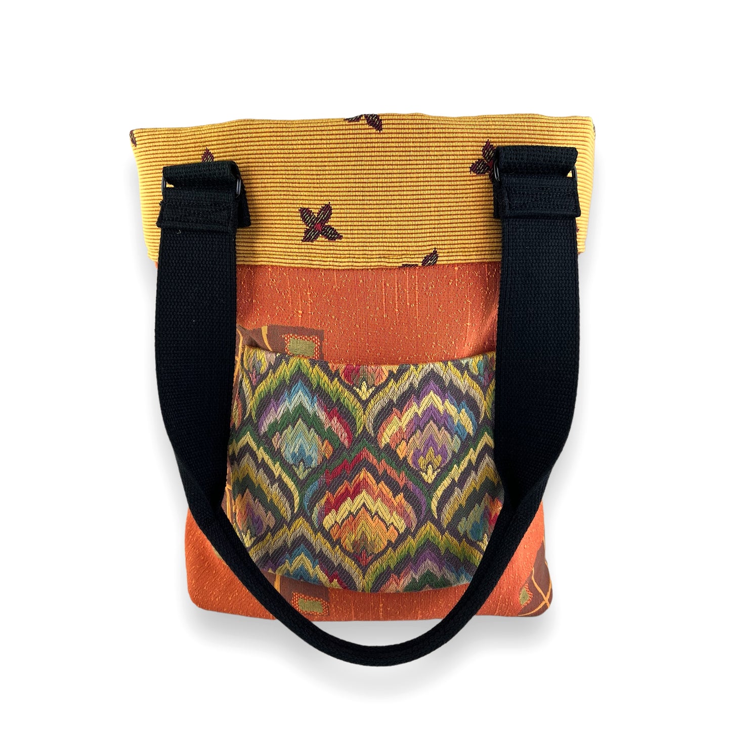 Fresh Tapestry Tote Bag Orange/Gold Tapestry Fabrics