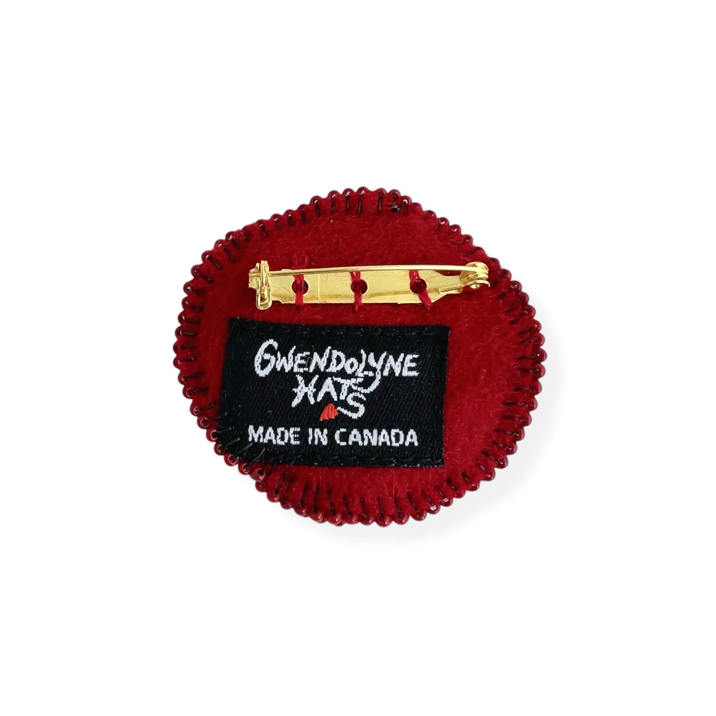 Red and Black Poppy Flower Needle Felted Brooch edition #9