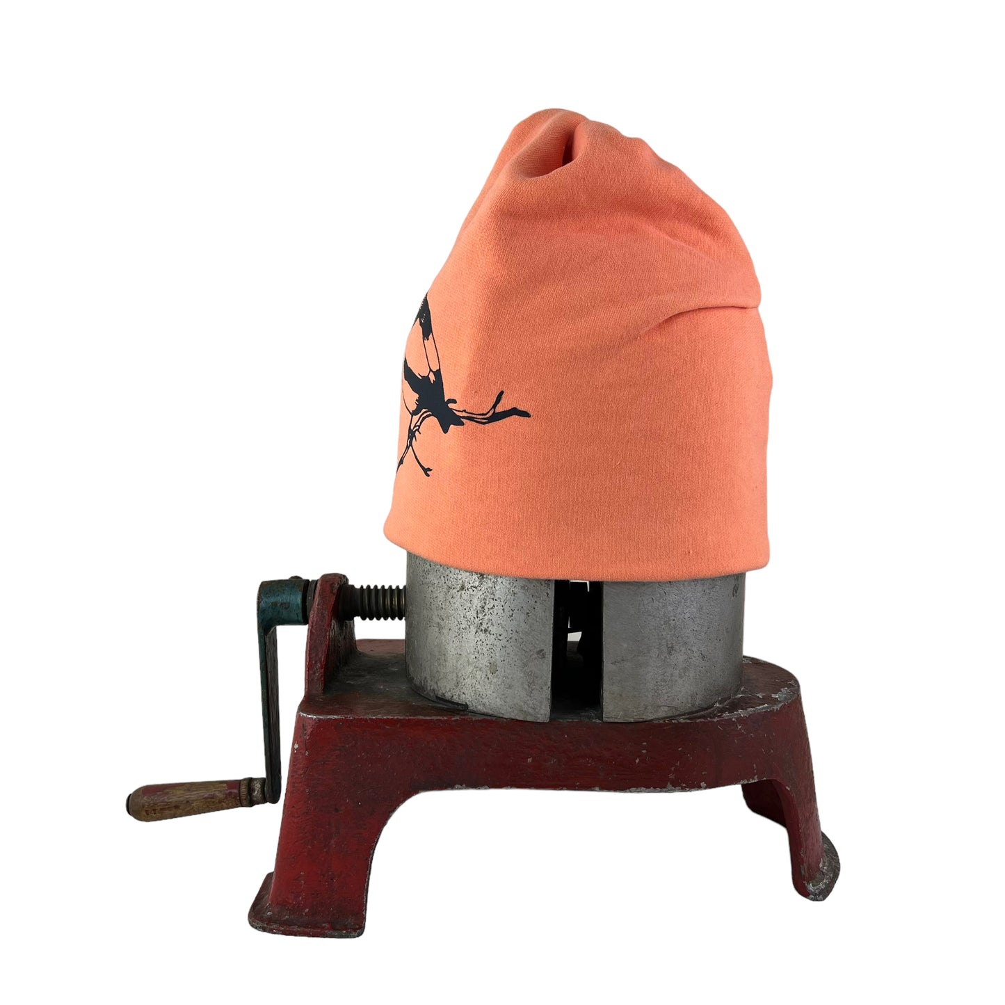 Finch Slouchy  Bird Toque Hat Apricot Orange