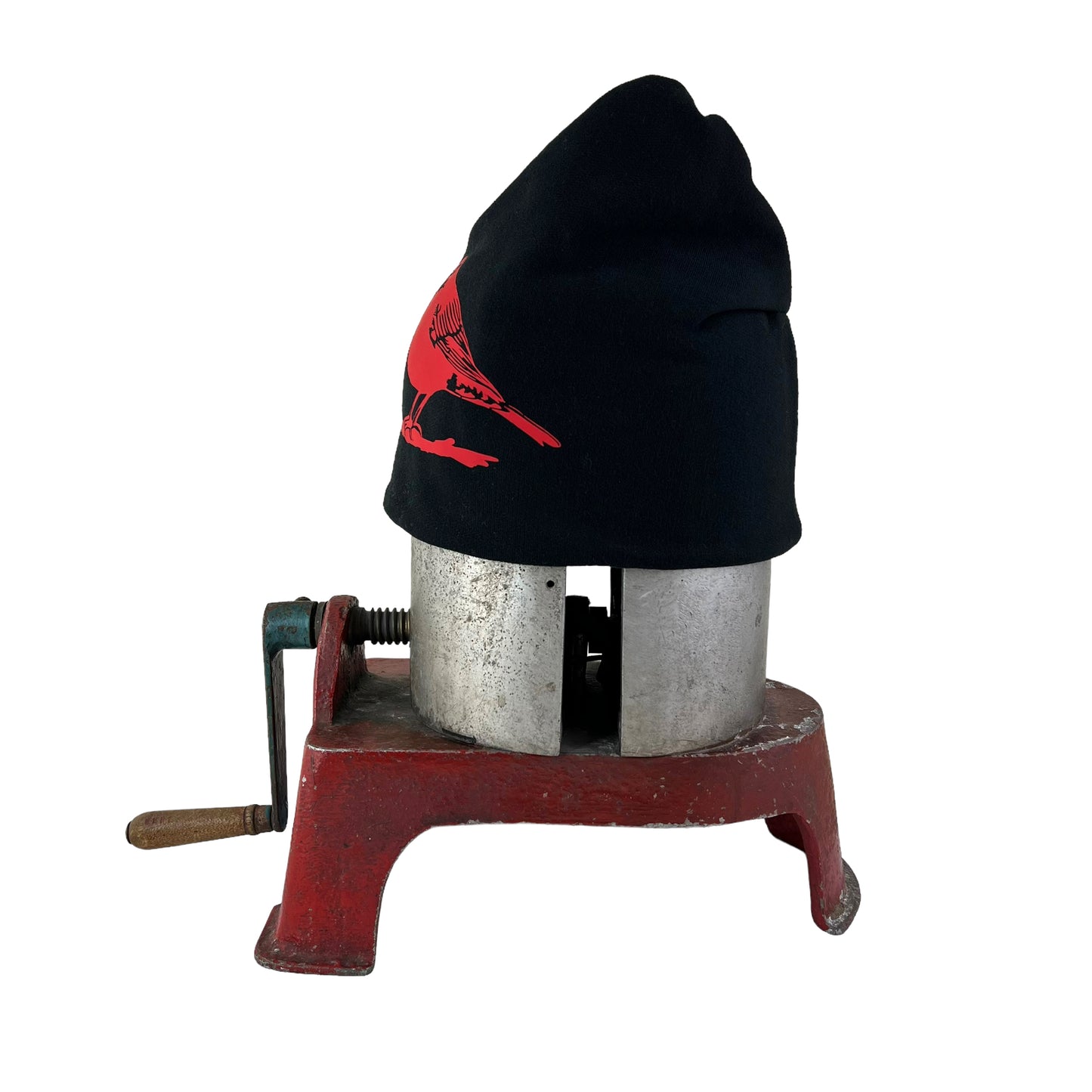 Robin Slouchy Bird Toque Hat Black Red