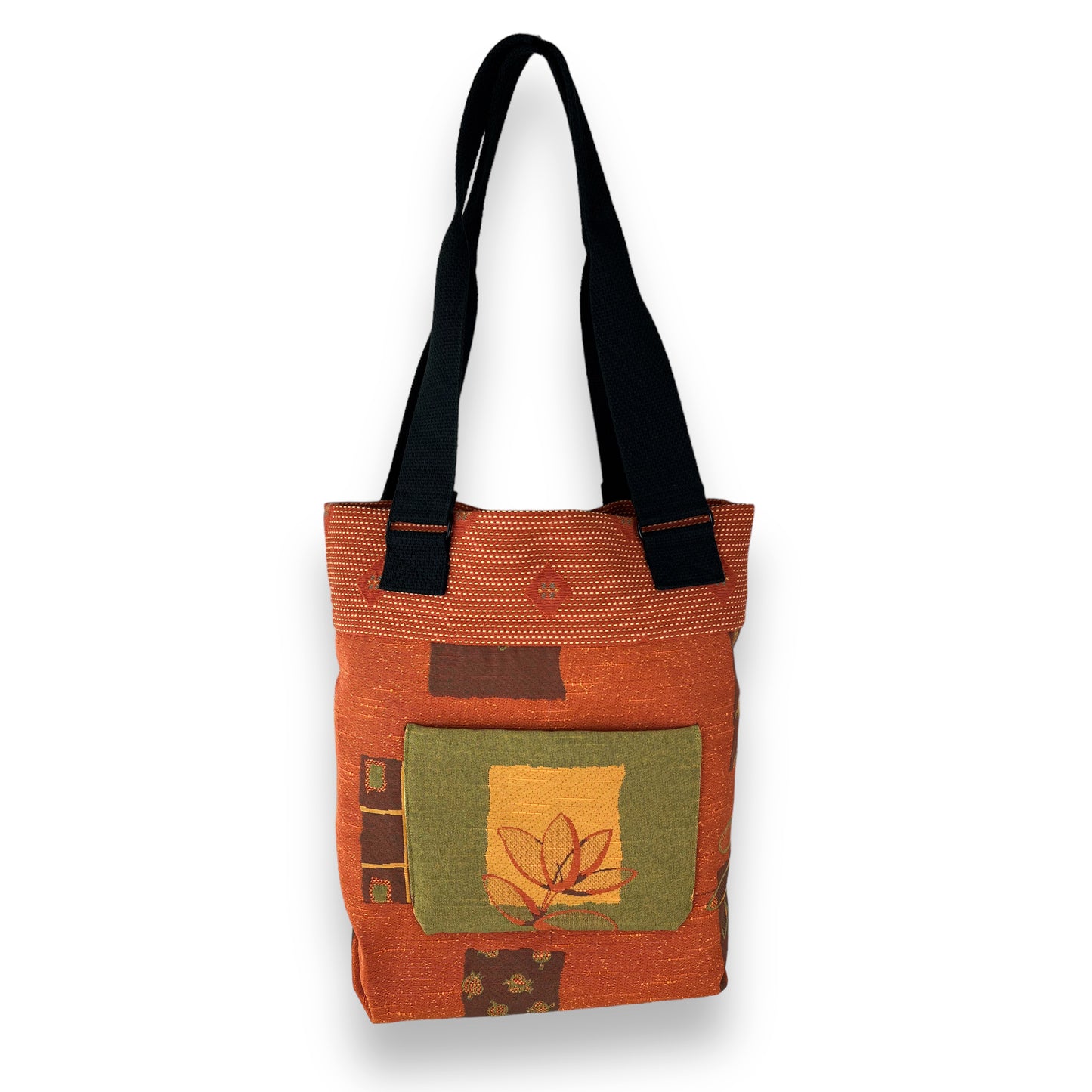 Sunshine Orange Tapestry Tote Bag