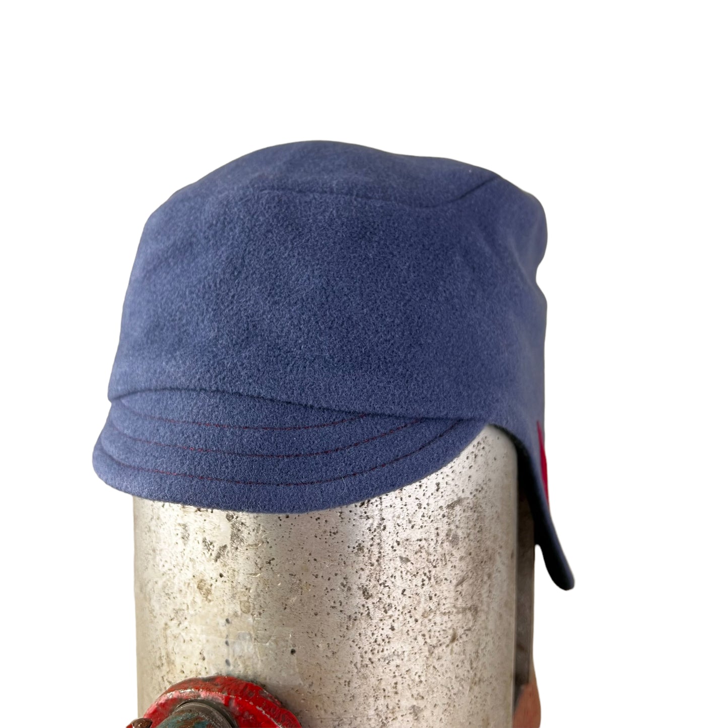 Amelia Wool Ear Flap Womens Helmet Hat X Large Blue Red