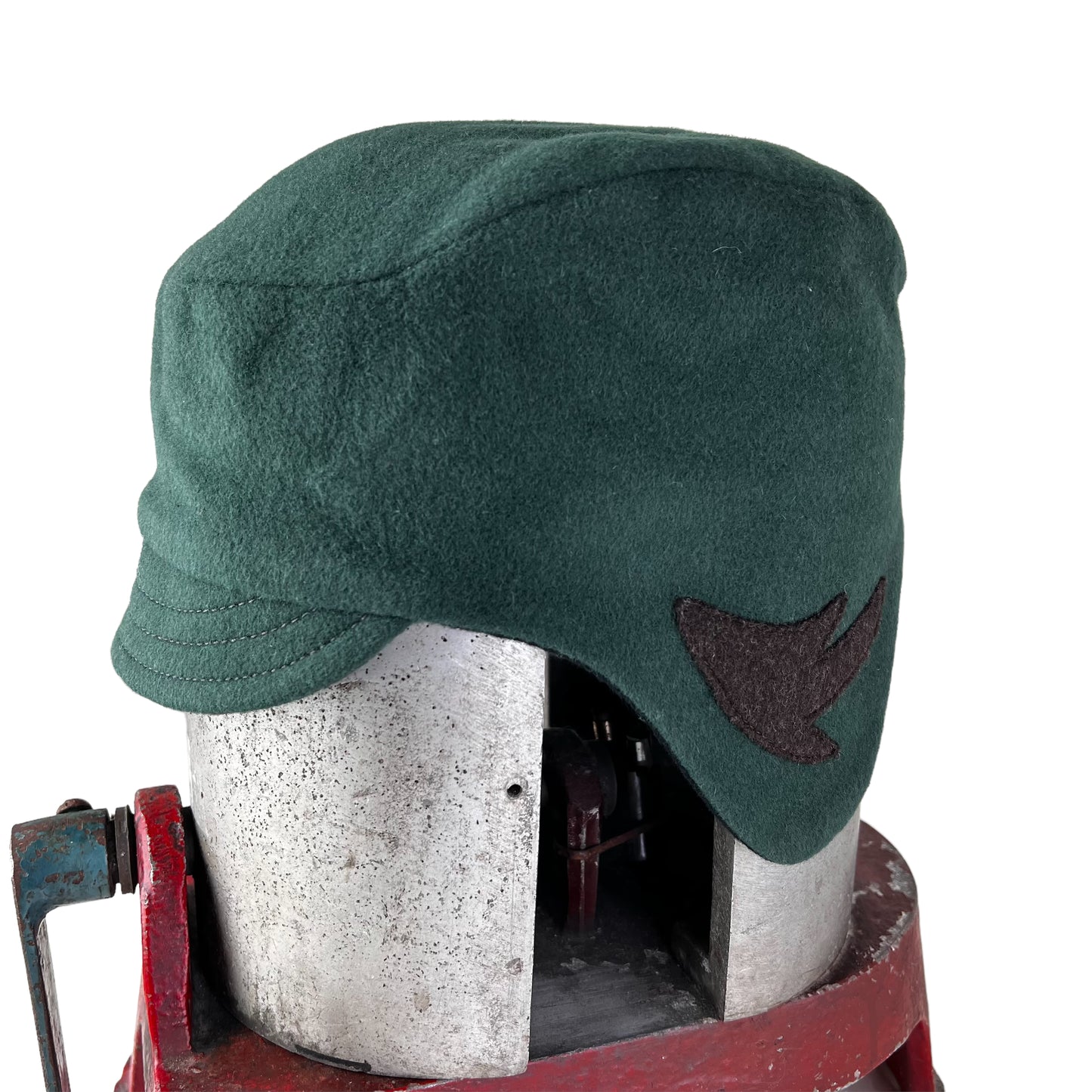 Amelia Wool Ear Flap Womens Helmet Hat X Large Forest Green