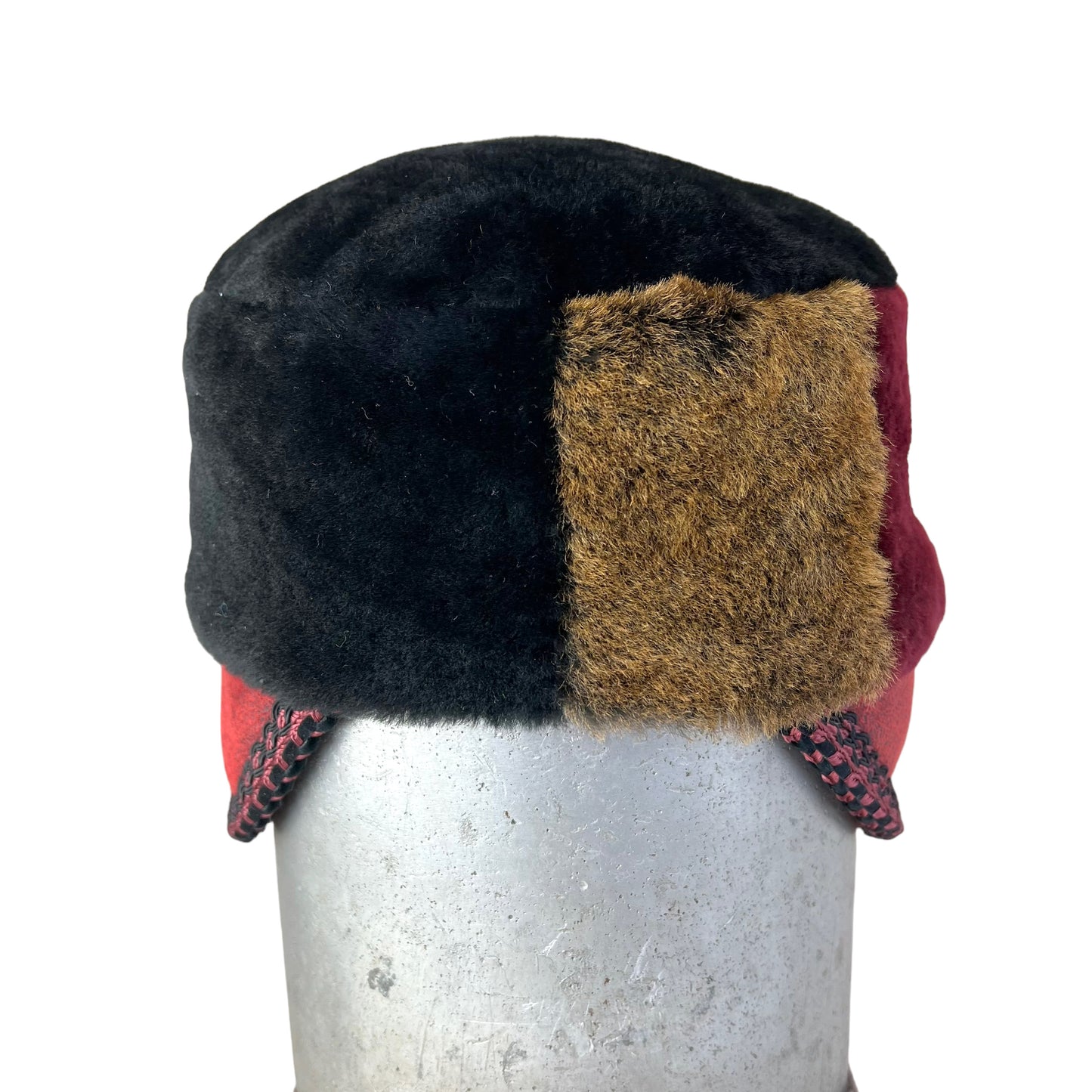 Fur Patchwork Ear Flap X Small Helmet Hat