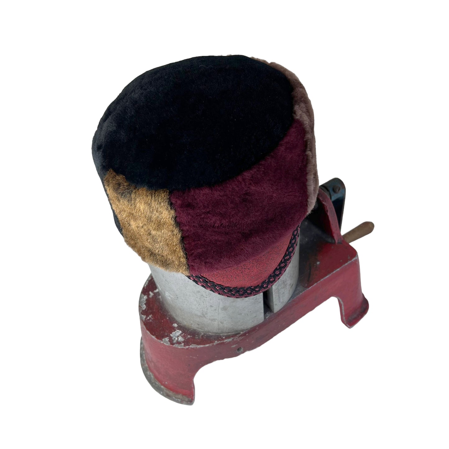Fur Patchwork Ear Flap X Small Helmet Hat