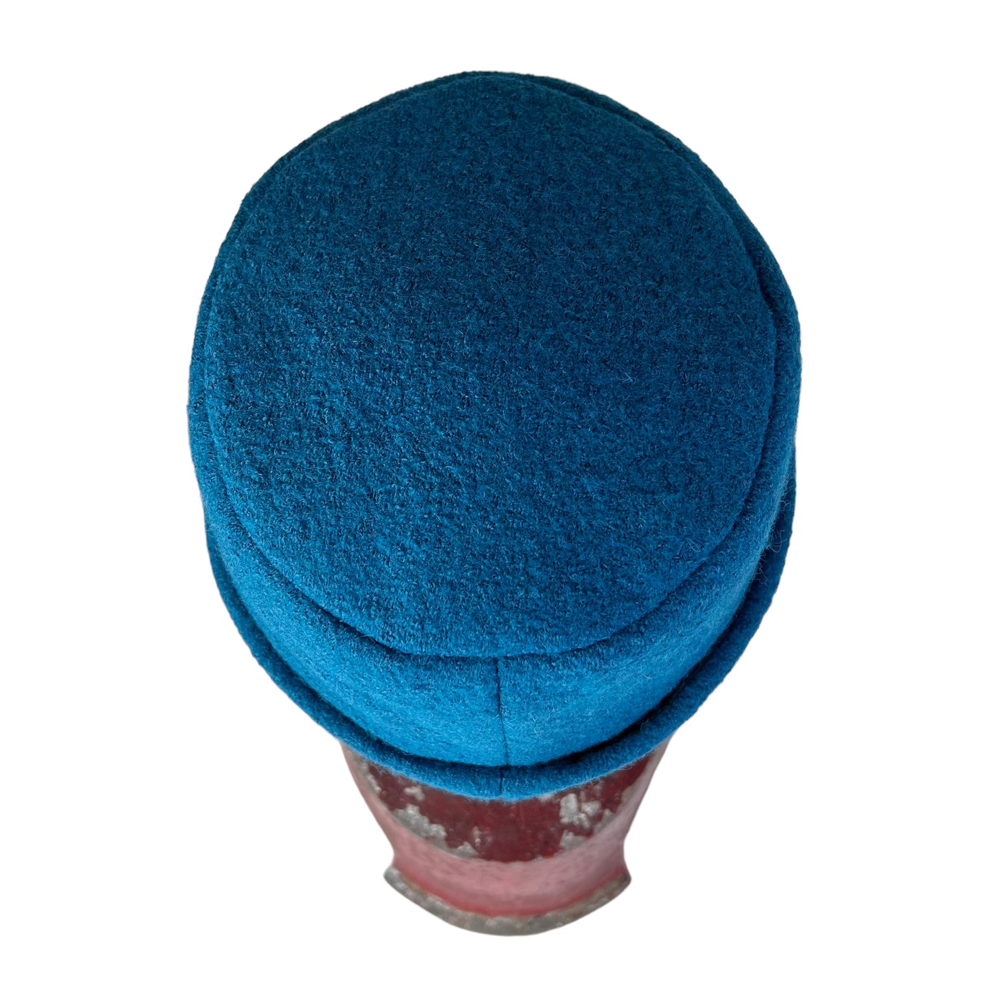 Hedy Wool Pillbox Hat X Small Turquoise