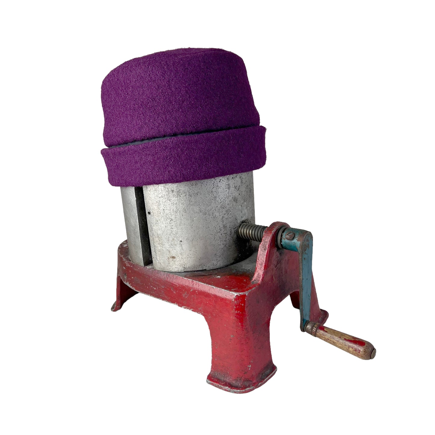 Hedy Wool Pillbox Hat Small Purple Plum