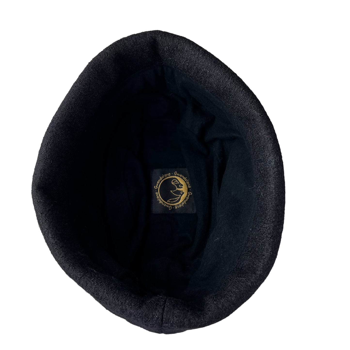 Hedy Wool Pillbox Hat Large Black