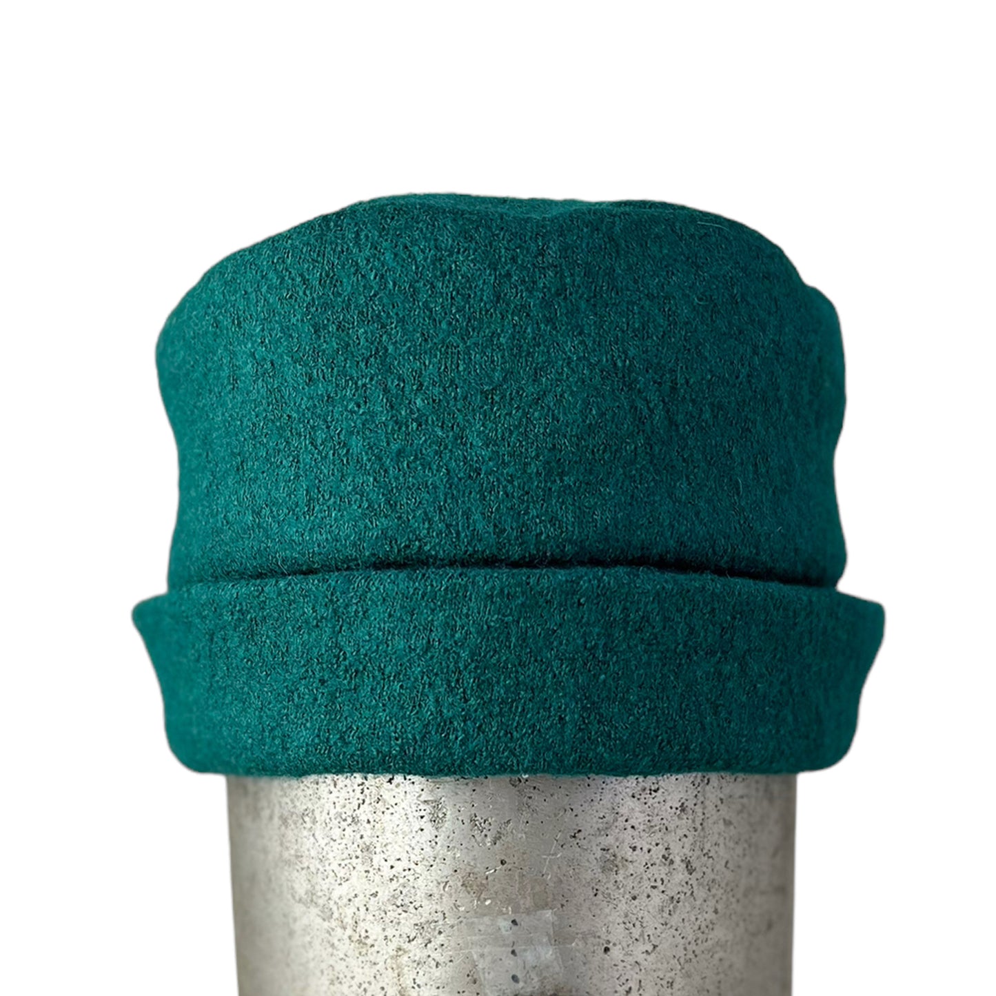 Hedy Wool Pillbox Hat Large Emerald Green