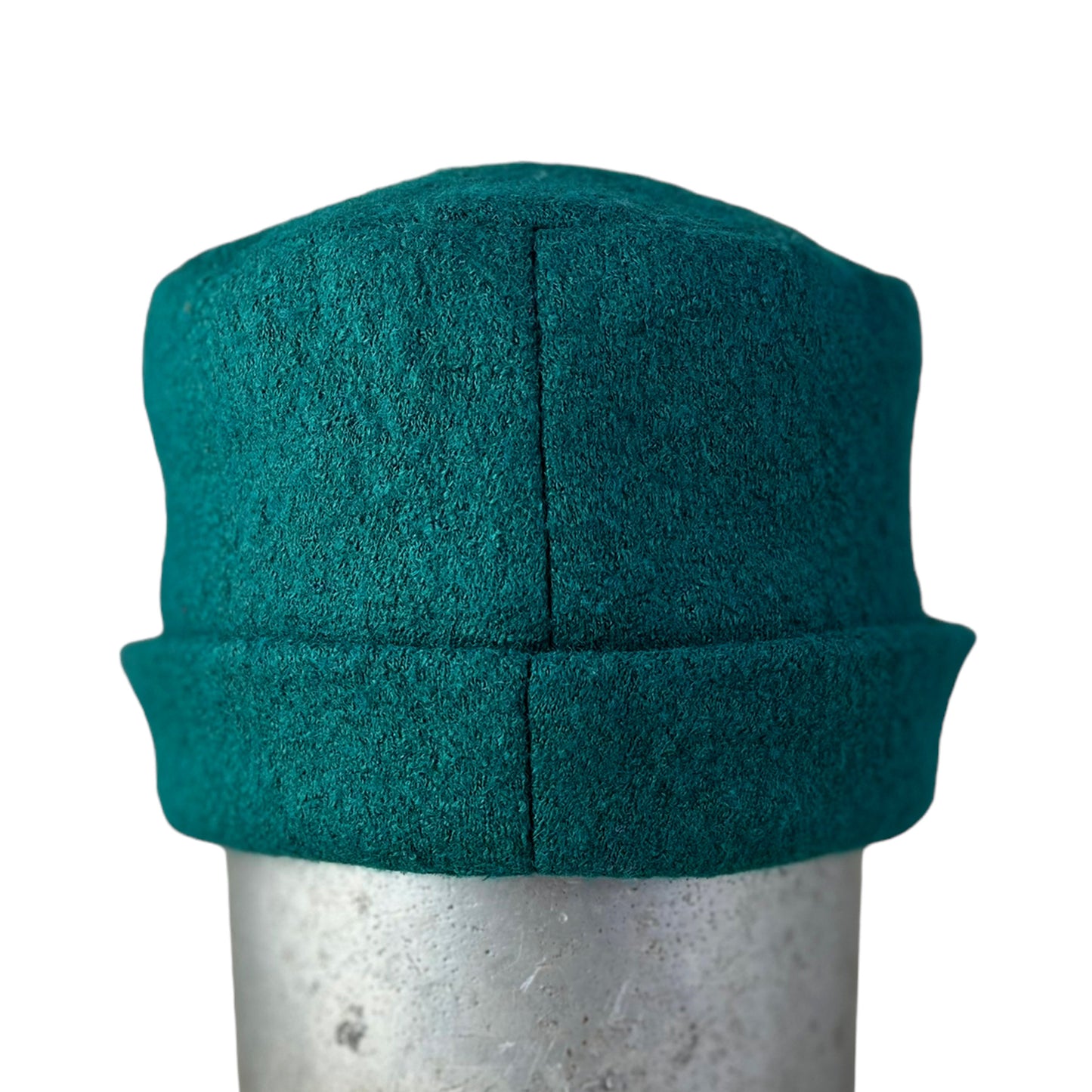 Hedy Wool Pillbox Hat Large Emerald Green
