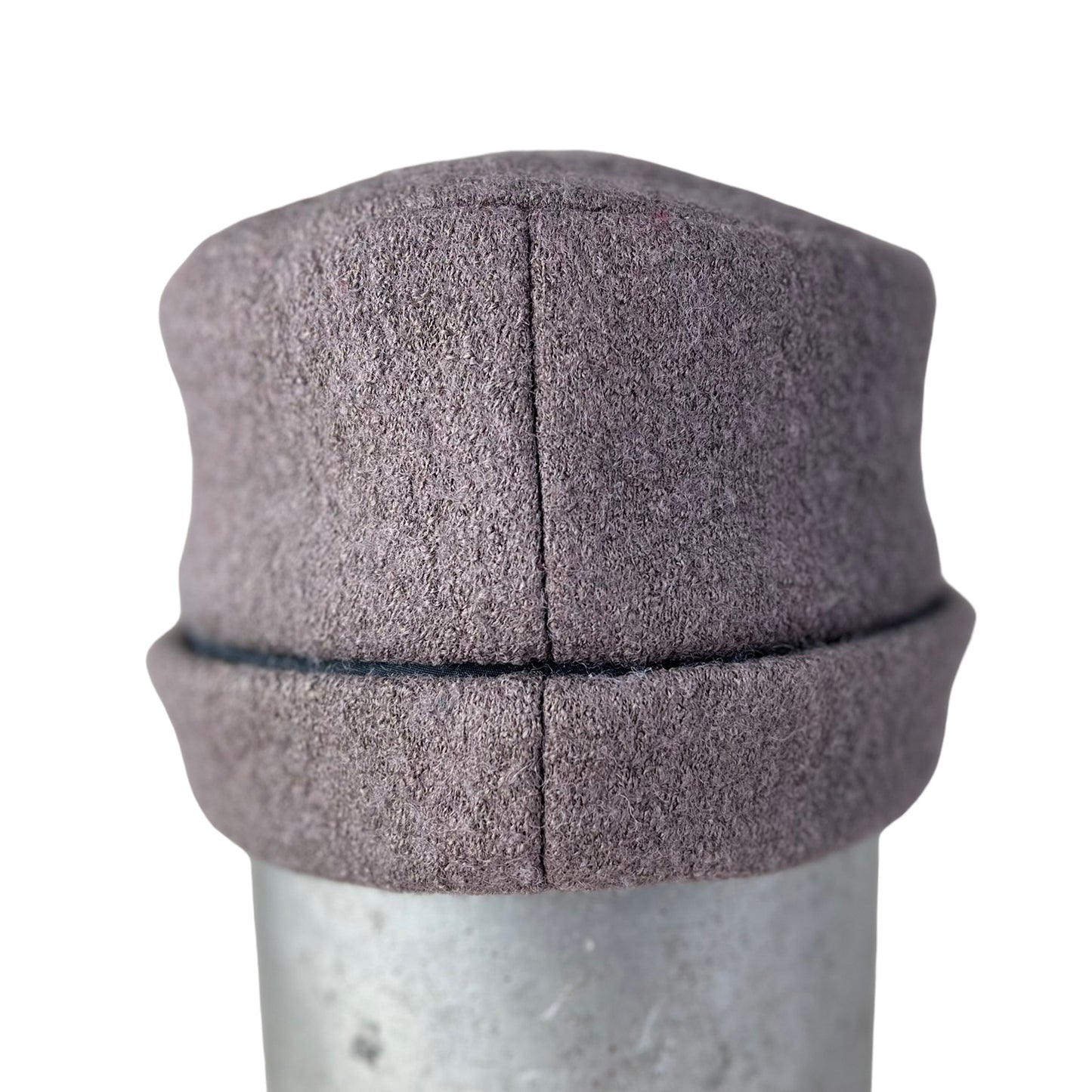Hedy Wool Pillbox Hat Large Taupe