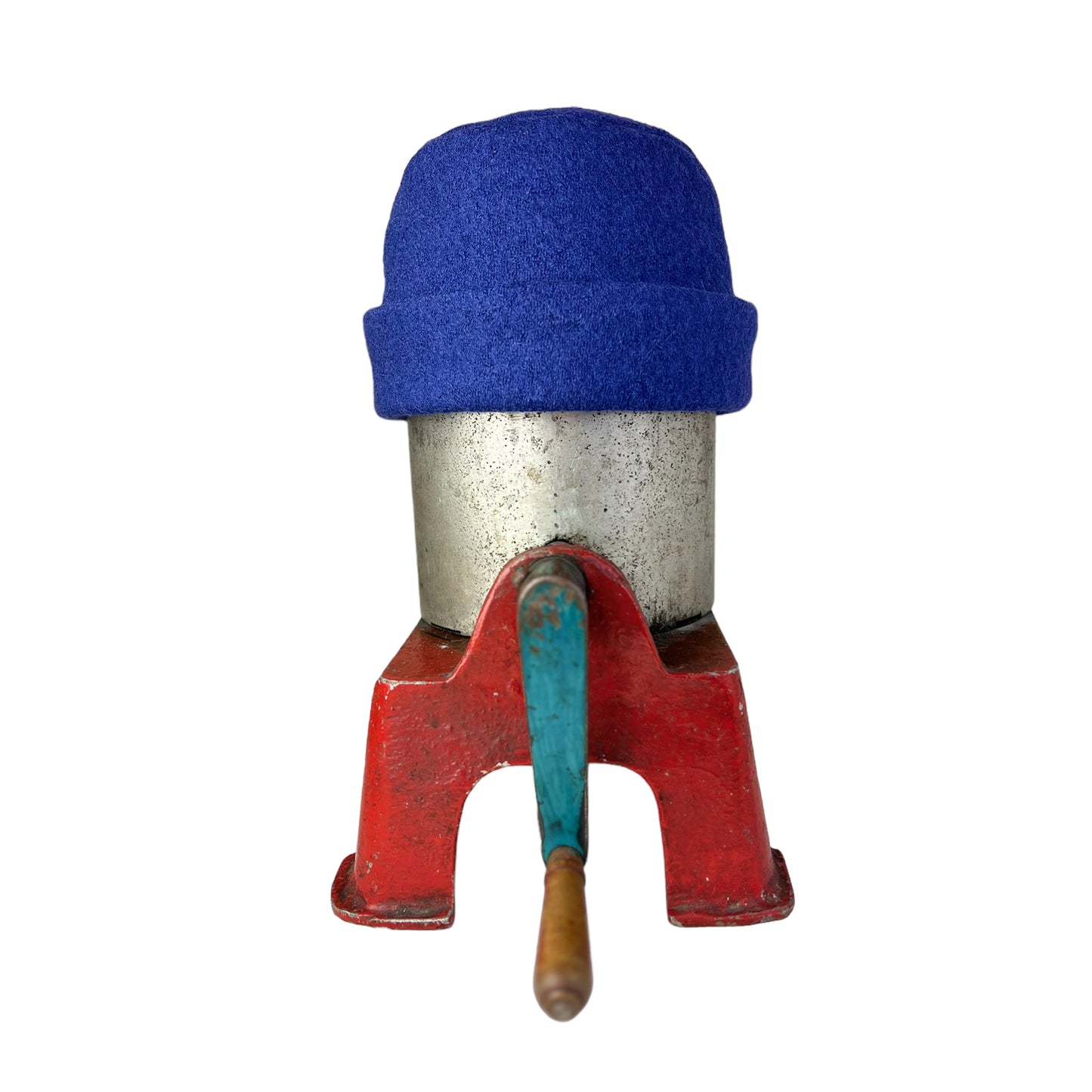 Hedy Wool Pillbox Hat X Small Royal Blue