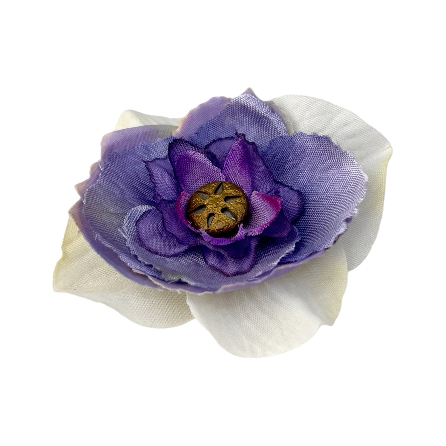 Small Flower Hat Clip Light Purple